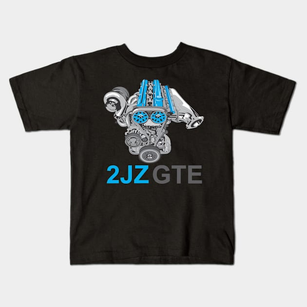 2JZ Kids T-Shirt by Aestcoart